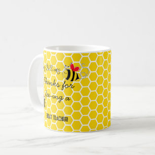 Mug Merci pour Bee-ing un grand professeur abeilles ja