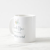 Mug Merci pour être ma servante d'accueil Script éléga (Devant gauche)