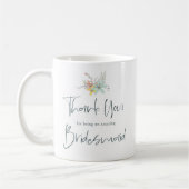 Mug Merci pour être ma servante d'accueil Script éléga (Gauche)