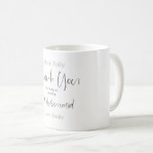 Mug Merci pour être ma servante d'accueil Script éléga (Devant droit)