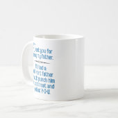Mug "Merci pour être mon père" drôle (Devant gauche)