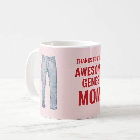 Mug Merci pour la Fête des Mères du Gène génial (Devant gauche)