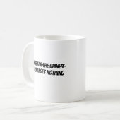 Mug Merci pour la mise à jour (Devant gauche)