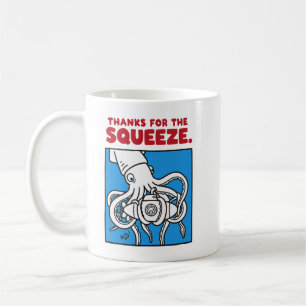Mug "Merci pour la pression Funny Squid Deep Sea Illus