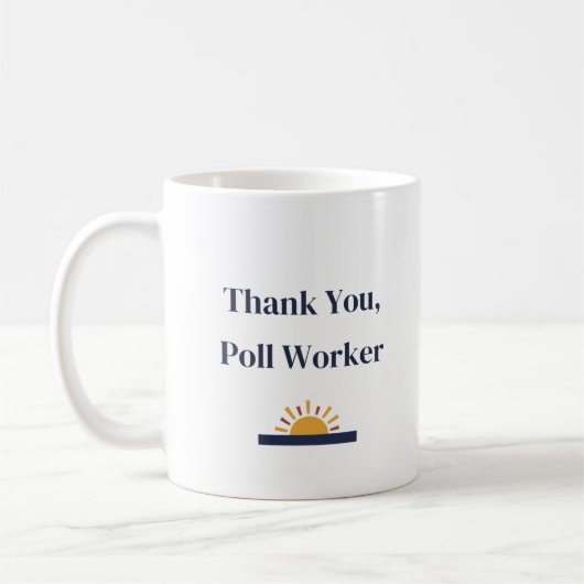 Mug Merci pour l'agent électoral (Gauche)