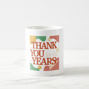 Mug Merci pour les Années - Cadeau de la Saint-Valenti