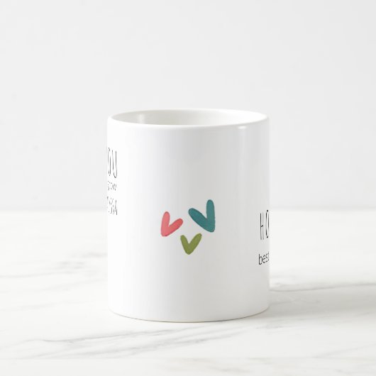 Mug Merci pour m'aider à développer des fleurs Enseign (Centre)