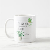Mug Merci pour m'aider à développer les Plantes de mai (Gauche)
