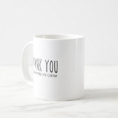 Mug Merci pour m'aider à grandir enseignant (Devant gauche)