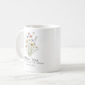 Mug Merci pour m'aider à grandir professeur de fleurs (Devant gauche)