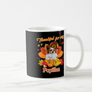 Mug Merci pour mon chien Papillon Thanksgiving Je suis