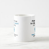 Mug Merci Pour Pratiquer La Distance Sociale (Centre)