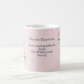 Mug Merci Pour Prendre Soin De L'Appréciation Florale  (Centre)