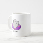 Mug Merci pour s'occuper du chat (Devant gauche)