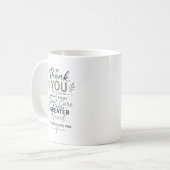 Mug Merci pour tout ce que vous faites Appréciation de (Devant gauche)