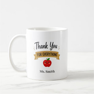 Mug Merci pour Tout Personnalisé
