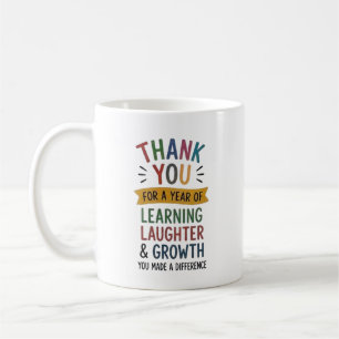Mug Merci pour une année d'apprentissage 