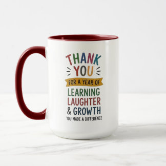 Mug Merci pour une année d'apprentissage