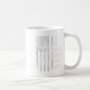 Mug Merci pour votre attention à ce drapeau américain