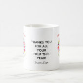 Mug Merci professeur appréciation arc-en-ciel coeur ar (Centre)