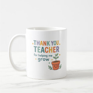 Mug Merci Professeur Croître Appréciation