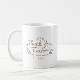 Mug Merci Professeur de Nous Aider à Grandir