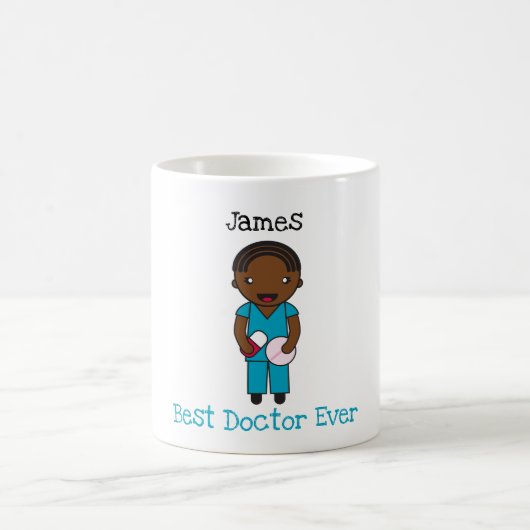 Mug Merci professionnel de soins de santé Chibi person (Centre)