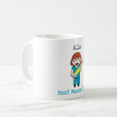 Mug Merci professionnel Médicale Chibi personnalisé (Devant gauche)
