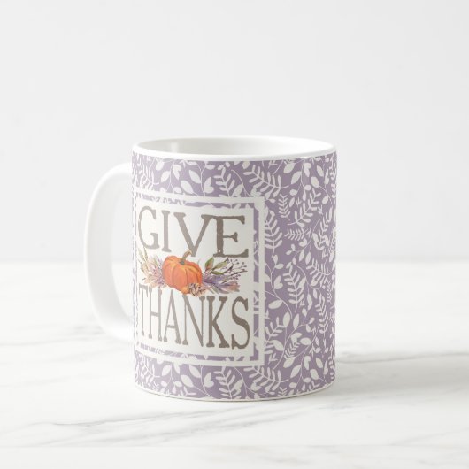 Mug Merci. | Récolte d'automne (Devant gauche)