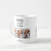 Mug Merci reconnaissant béni photo de grâces   (Devant gauche)