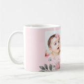 Mug Merci rose doux pour venir! Photo du baptême (Gauche)