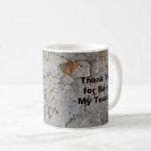 Mug Merci rustique Professeur Nature Photo Appréciatio (Devant droit)