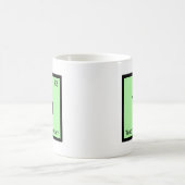 Mug Merci - symbole T d'élément de chimie d'assistant (Centre)