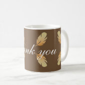 Mug Merci Terre Tone Feather Motif Couleurs d'automne (Devant droit)