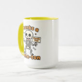 Mug Merci un Skele-ton | Drôle Skeleton Halloween (Devant gauche)