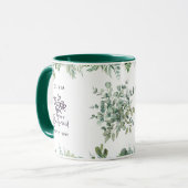 Mug Merci vert BRIDESMAID personnalisé M (Devant gauche)