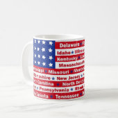 Mug Merci vétéran au drapeau (Devant gauche)