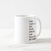 Mug Merde Il S'avère Que C'est Mon Cirque Et Que Ce So (Devant droit)