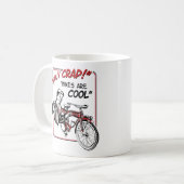 Mug Merde sainte !  Les vélos sont frais ! (Devant gauche)