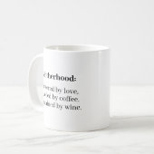 Mug Mère, amour, vin de café drôle maman muet (Devant gauche)