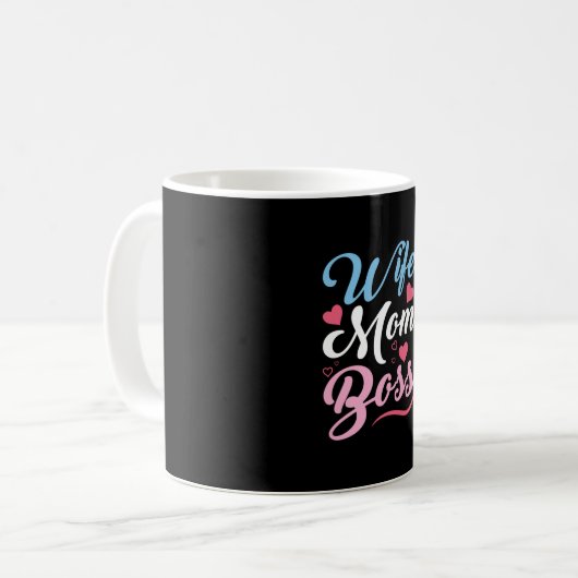 Mug Mère Art Femme Maman Boss (Devant gauche)