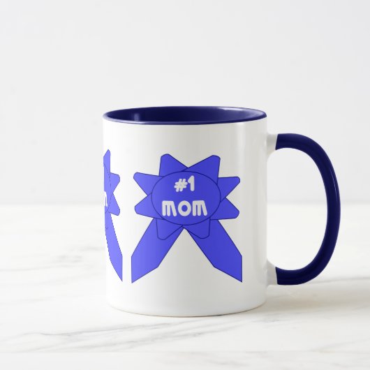 Mug Mère au ruban bleu x 3 (Droite)