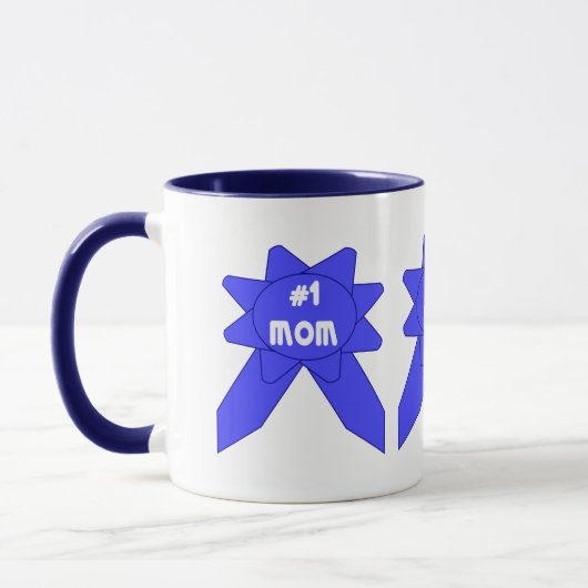 Mug Mère au ruban bleu x 3 (Gauche)