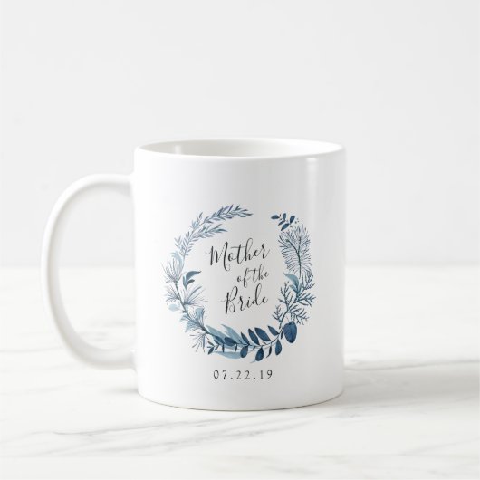 Mug Mère azur sauvage de la mariée (Gauche)