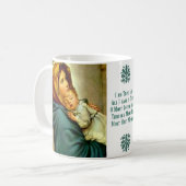 Mug Mère bénie tenant la branche de Jésus d'enfant (Devant gauche)