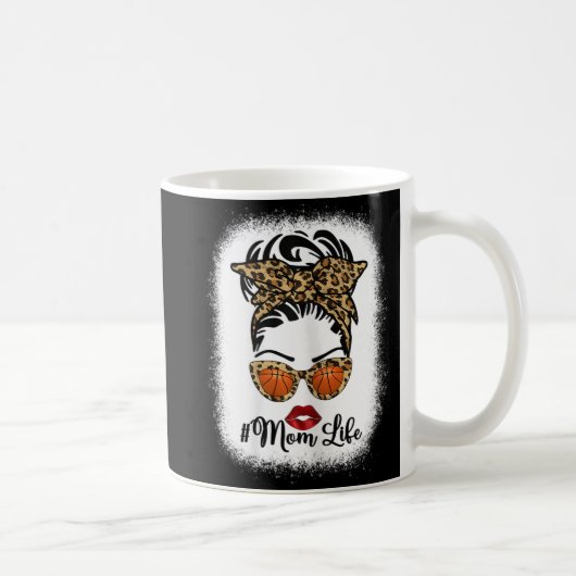 Mug Mère blanchie Vie Messager Bun Basketball Cheveux  (Droite)