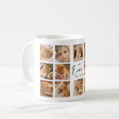 Mug Mère chat maman photo collage blanc noir (Devant gauche)
