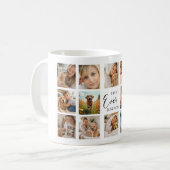 Mug Mère chienne maman photo collage blanc noir (Devant gauche)
