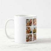 Mug Mère chienne maman photo collage blanc noir (Gauche)