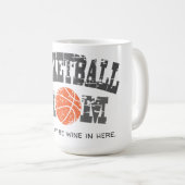Mug Mère de basket-ball drôle (Devant droit)